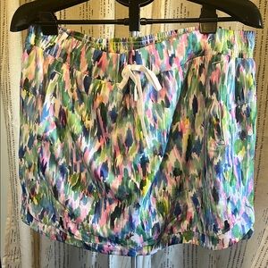 Colorful Abstract Print skort